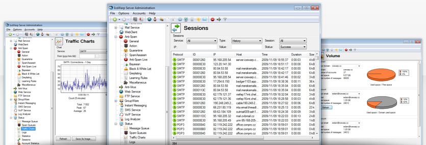 IceWarp Server Screens